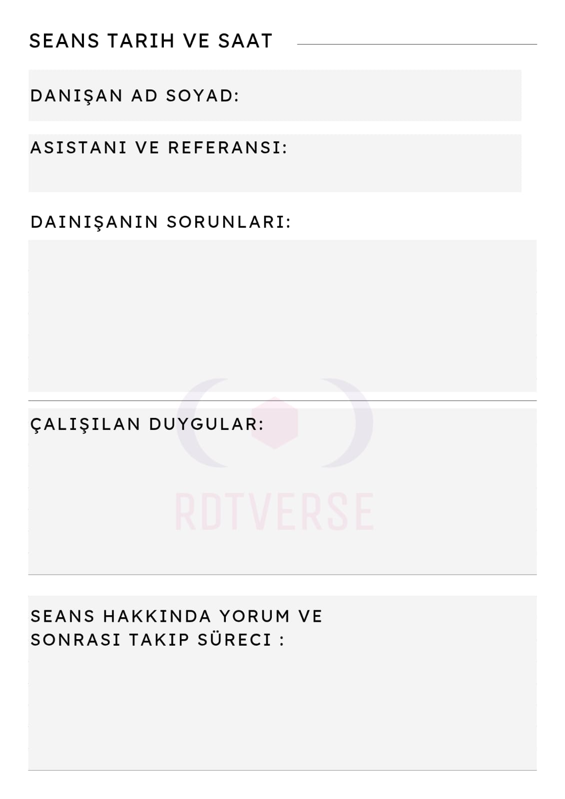 SEANS TAKİP DEFTERİ PEMBE